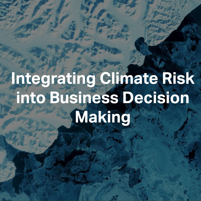 CCSS Integrating Climate Risk