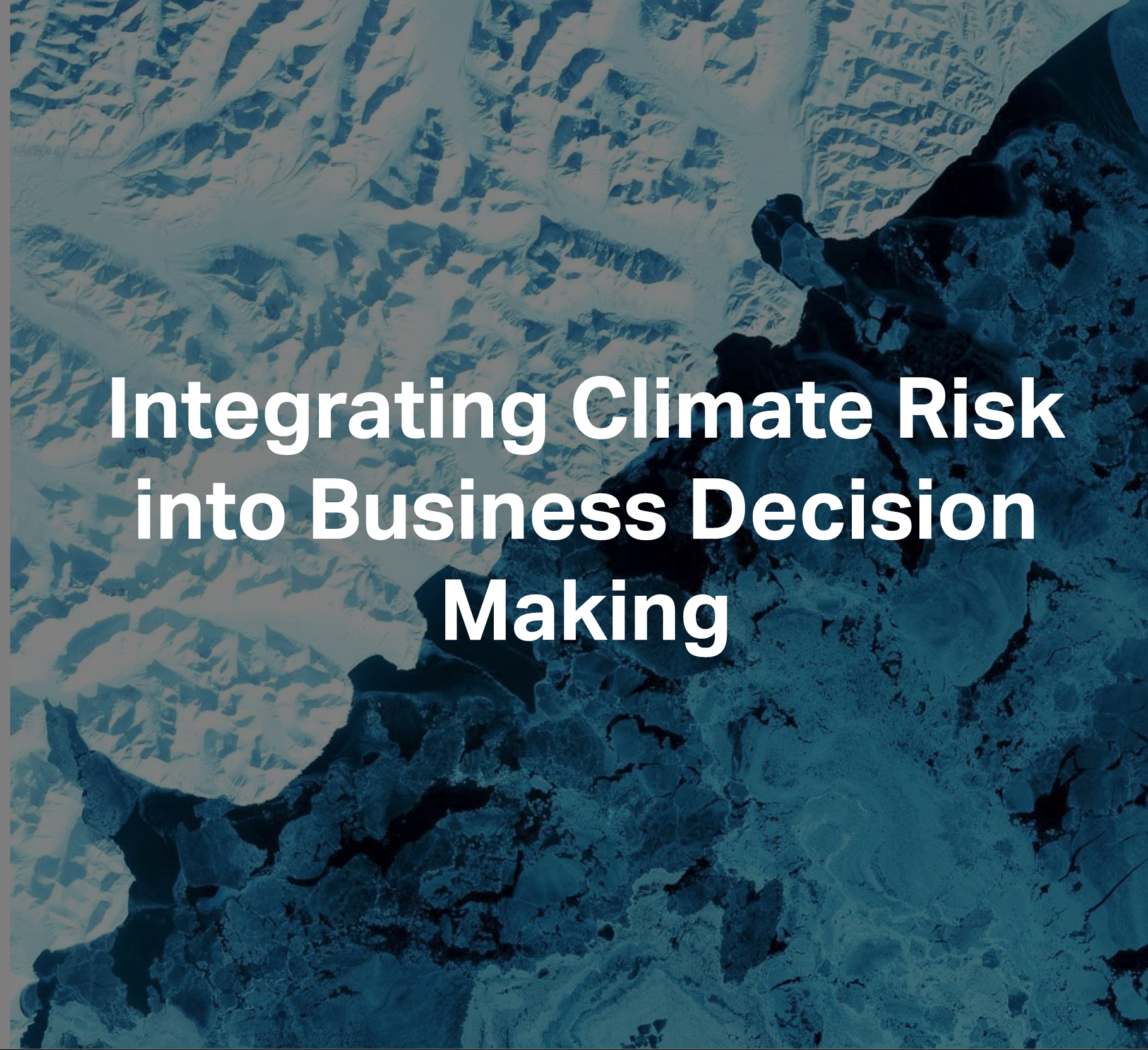 CCSS Integrating Climate Risk